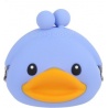 Porte-monnaie mimi POCHi Friends 3D DUCK BLEU en silicone