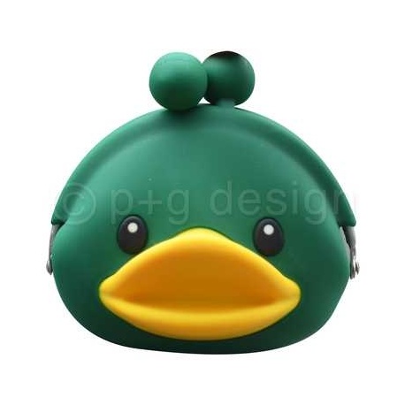 Porte-monnaie mimi POCHi Friends 3D DUCK VERT en silicone