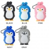 Porte-monnaie mimi POCHi Friends 3D PENGUiN bleu en silicone