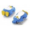 Porte-monnaie mimi POCHi Friends 3D PENGUiN bleu en silicone