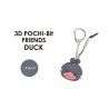 Porte-clés mimi POCHi-Bit Friends 3D DUCK bleu en silicone