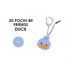 Porte-clés mimi POCHi-Bit Friends 3D DUCK bleu en silicone