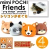 Porte-monnaie mimi POCHi Friends WAO en silicone