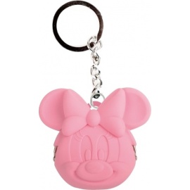 Porte-clés POCHi-Bit Disney MiNNiE rose en silicone