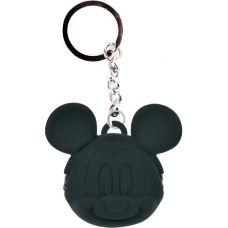 Porte-clés POCHi-Bit Disney MiCKEY noir en silicone