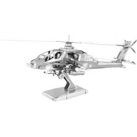 Miniature à monter en métal HéLiCOPTèRE APAChE AH-64 (L12.5cm)