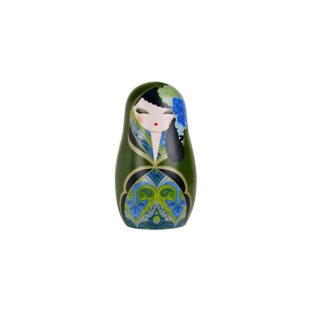 Magnet BABUShKA by kimmidoll 5cm (vert et bleu)