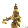 Krishna en laiton bronze et or (h16cm)