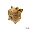 Tirelire Maneki Neko doré en porcelaine (h16.5cm)