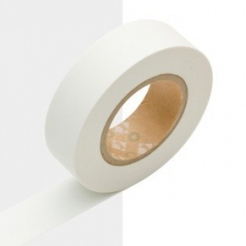 masking tape déco matte white (blanc mat) 15mm*10m