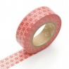 masking tape déco asanoha shu (asanoha rouge) 15mm*10m