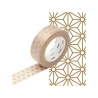 masking tape déco asanoha shu (asanoha rouge) 15mm*10m