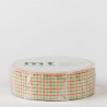 masking tape déco hougan green x orange (quadrillage vert et orange) 15mm*10m