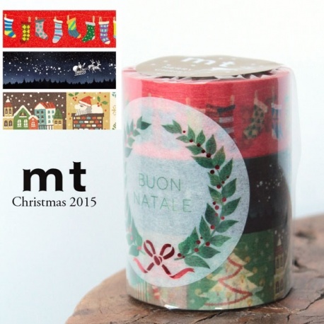 masking tape Christmas 2015 set C (Noël 2015) 3*20mm*7m