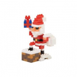 nanoblock mini PèRE NOëL cheminée (+ de 160 pièces) [NBC_127]