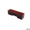 Support rectangulaire en bois de rose L9.5*h2*p3cm