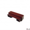 Support rectangulaire en bois de rose L9.5*h2*p3cm