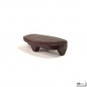 Socle ovale en bois verni L9xp4.2cm