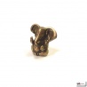 Ganesh assis en laiton doré (h4.5cm)