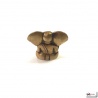 Ganesh assis en laiton doré (h4.5cm)