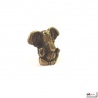 Ganesh assis en laiton doré (h4.5cm)