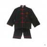 Ensemble chinois Kung-fu / Tai-chi noir brodé KUNG-FU enfant