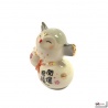 Chouette en porcelaine japonaise BONhEUR et SANTé (h8.5cm)