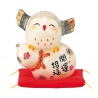 Chouette en porcelaine japonaise BONhEUR et SANTé (h8.5cm)