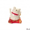 Maneki Neko animé 100% SOLAiRE richesse blanc h8cm