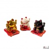 Maneki Neko animé 100% SOLAiRE richesse blanc h8cm