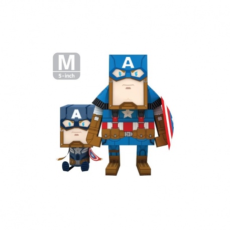 momot Captain America + Soldat de l'Hiver (M 13cm monté)