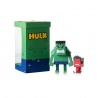 momot Hulk + Hulk Rouge (M 13cm monté)