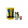 momot Wolverine + Magneto (M 13cm monté)