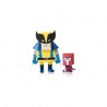 momot Wolverine + Magneto (M 13cm monté)