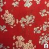 Tissus au mètre CERiSiERS rouge 100% coton (Japon)