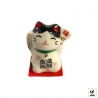 Maneki Neko MiNi TRiO en porcelaine japonaise (h3.4cm)