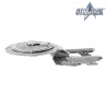 Miniature à monter en métal Star Trek U.S.S ENTERPRiSE NCC-1701-D (1987) (L12.7cm)