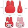 Porte-monnaie mimi POCHi Friends MY MELOdY rose en silicone