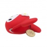 Porte-monnaie mimi POCHi Friends MY MELOdY rouge en silicone