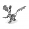 Miniature à monter en métal DRAGON d'ARGENT (h15.2cm)