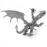 Miniature à monter en métal DRAGON d'ARGENT (h15.2cm)