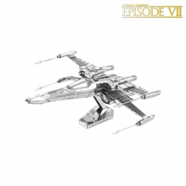 Miniature à monter en métal Star Wars® X-WiNG de POE DAMERON (h10cm)