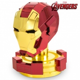 Miniature à monter en métal Avengers® CASQUE d'iRON MAN (h6.2cm)