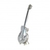 Miniature à monter en métal instrument de musique GUiTARE BASSE ELECTRiQUE (h11.6cm)