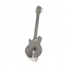 Miniature à monter en métal instrument de musique GUiTARE BASSE ELECTRiQUE (h11.6cm)