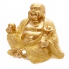 Bouddha Hotei (Prospérité) en résine pailleté (h4.5cm)