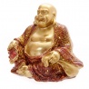 Bouddha Hotei (Prospérité) en résine pailleté (h4.5cm)