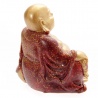 Bouddha Hotei (Prospérité) en résine pailleté (h4.5cm)