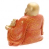 Bouddha Hotei (Prospérité) en résine pailleté (h4.5cm)