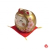 Maneki Neko DARUMA SAKURA doré (h5.2cm)